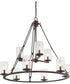 Buchanan 9-light Chandelier Western Bronze