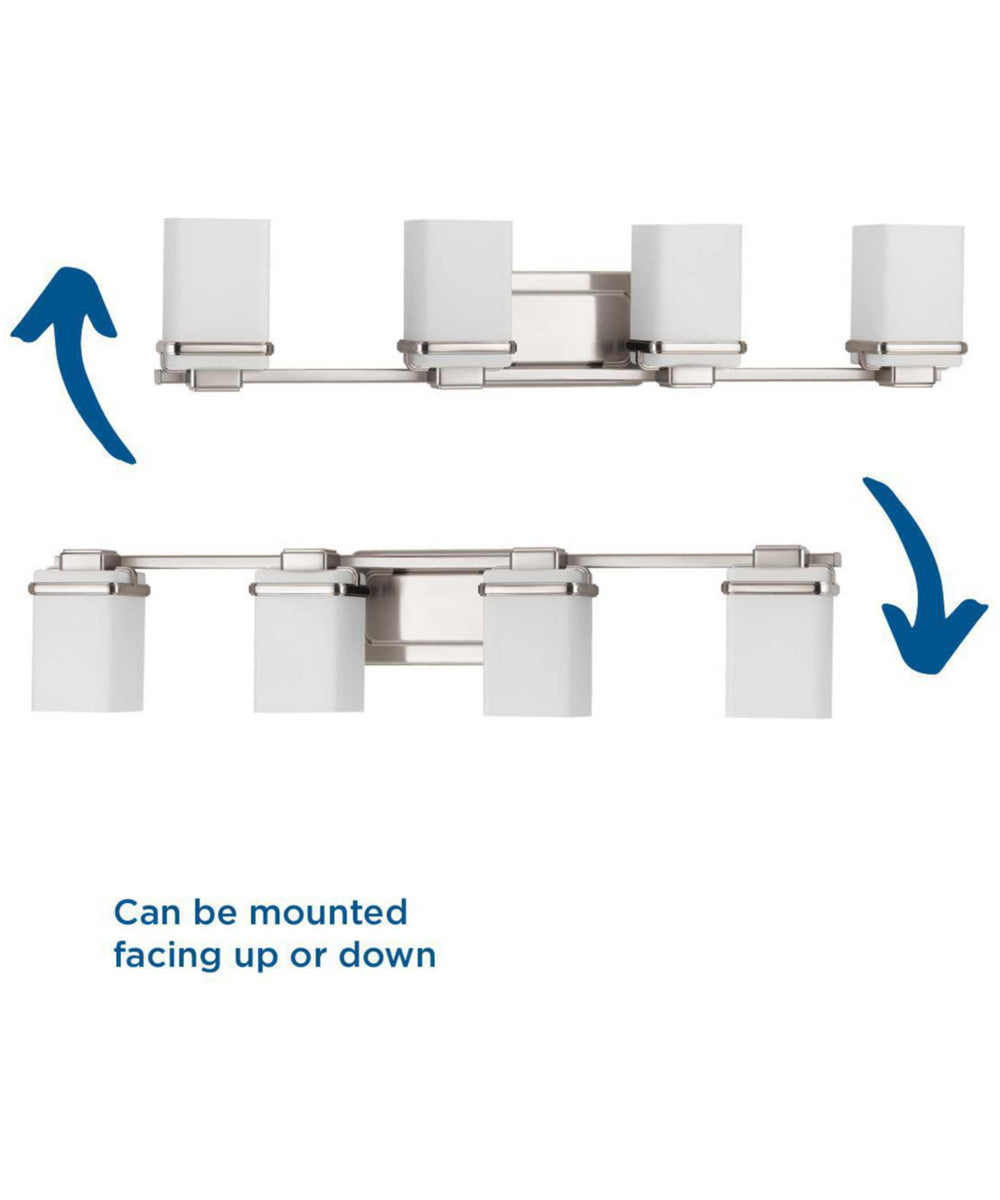 Metric 4-Light Bath & Vanity Brushed Nickel