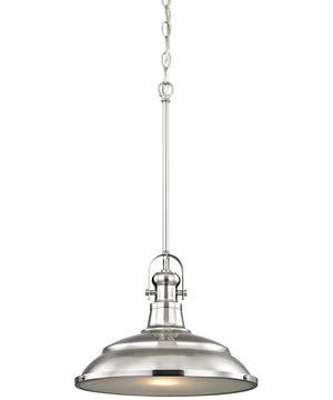 Blakesley 1-Light Pendant Brushed Nickel/Frosted Glass