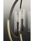 Evoke 5-Light Clear Glass Luxe Chandelier Light Antique Bronze