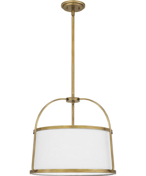 York 4-light Pendant Weathered Brass