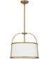 York 4-light Pendant Weathered Brass