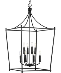 Parkhurst 8-Light New Traditional  Chandelier Foyer Light Matte Black