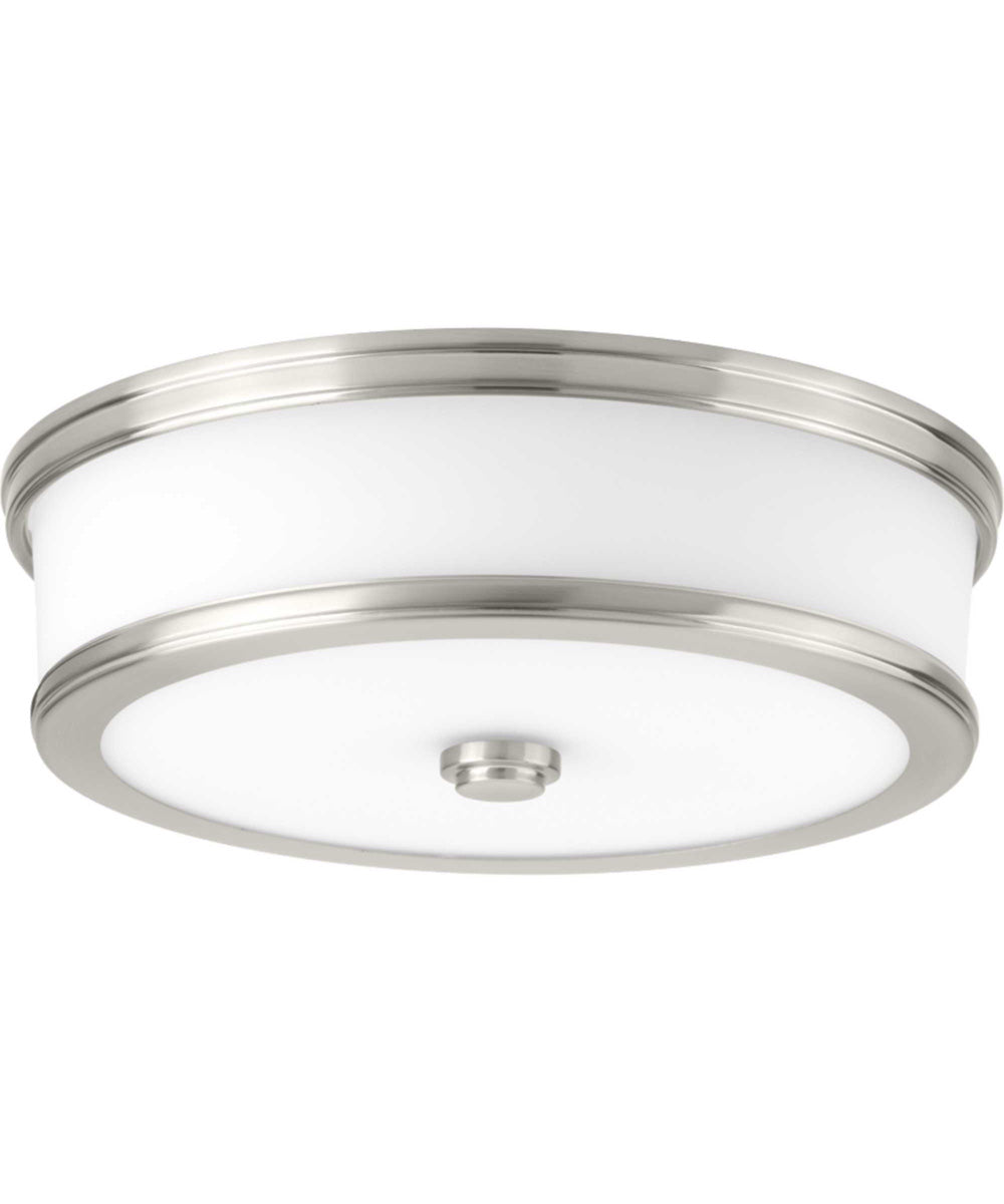 Bezel 13" LED Flush Mount Brushed Nickel