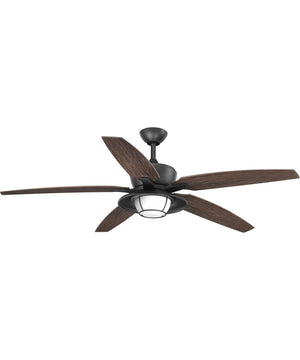 Montague 60" Indoor/Outdoor 5-Blade Ceiling Fan Forged Black