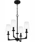 Hough 4-light Chandelier Mystic Black
