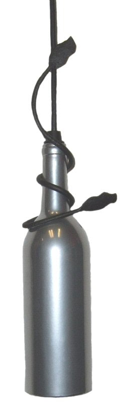 5"W OPEN BOX Tuscan Vineyard 1-Light Wine Bottle Mini Pendant Chrome