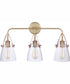 Hagen 3-Light Vanity Vintage Brass