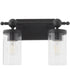 Tamara Day's Lee Boulevard 2-light Bath Vanity Light Matte Black