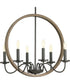 Fontayne 6-Light Farmhouse Chandelier Light Antique Bronze