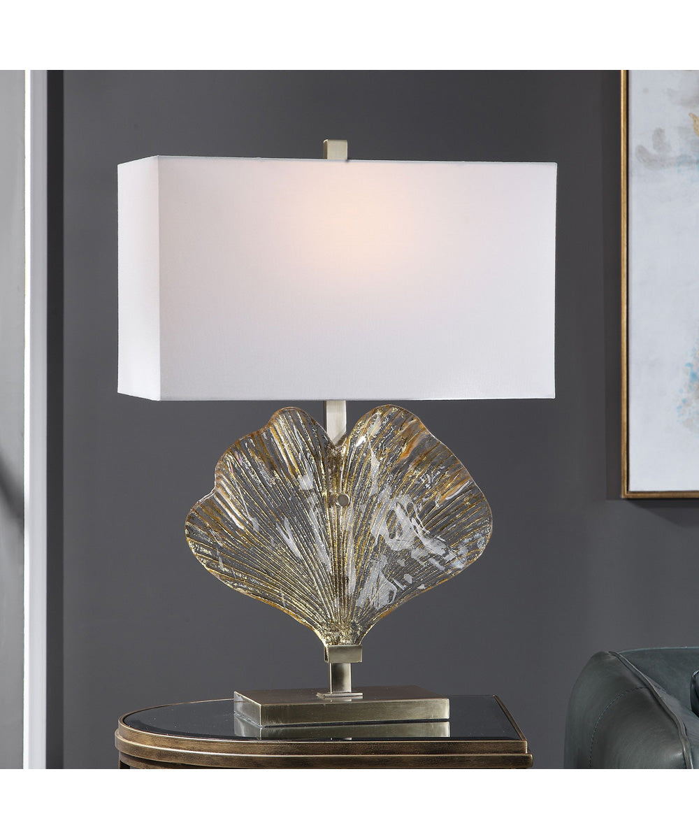 Anara Glass Leaf Table Lamp
