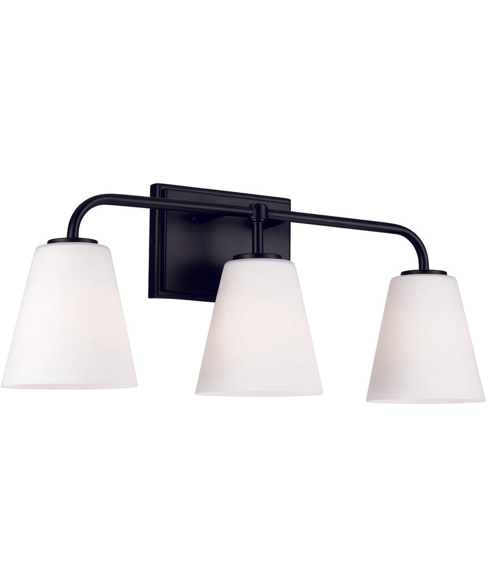Brody 3-Light Vanity Matte Black