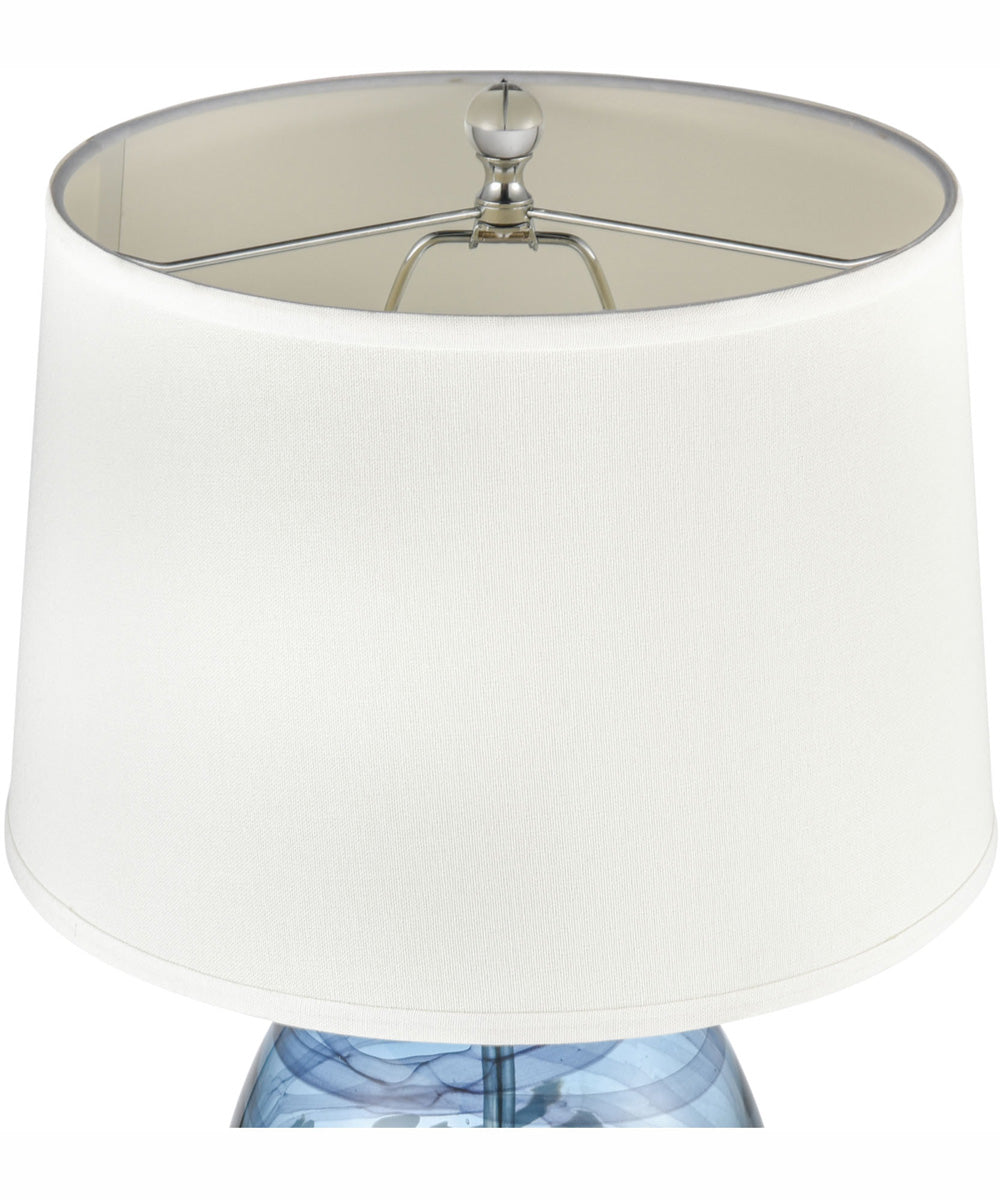 Livingstone 25'' High 1-Light Table Lamp - Blue