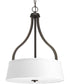 Arden 3-Light Inverted Pendant Antique Bronze
