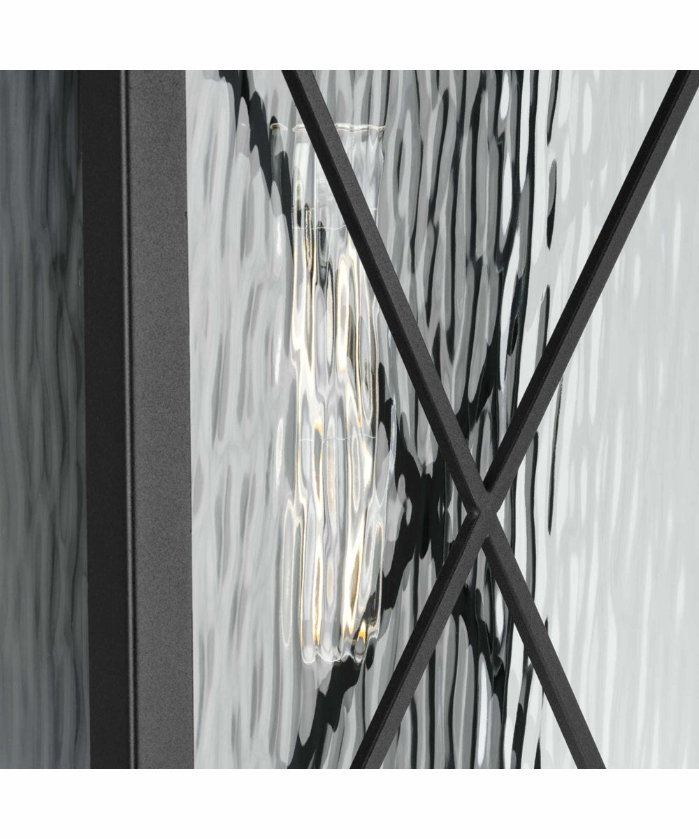 Wakeford 1-Light Transitional Outdoor Medium Wall Lantern Textured Black