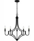 Mabel 5-light Chandelier Matte Black