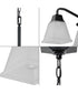 Clifton Heights 4-Light Modern Farmhouse Etched Glass Chandelier Light Matte Black