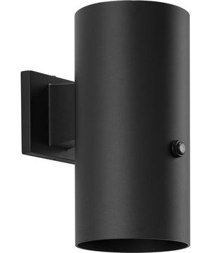 6"  LED Outdoor Aluminum Wall Mount Cylinder with Photocell Black