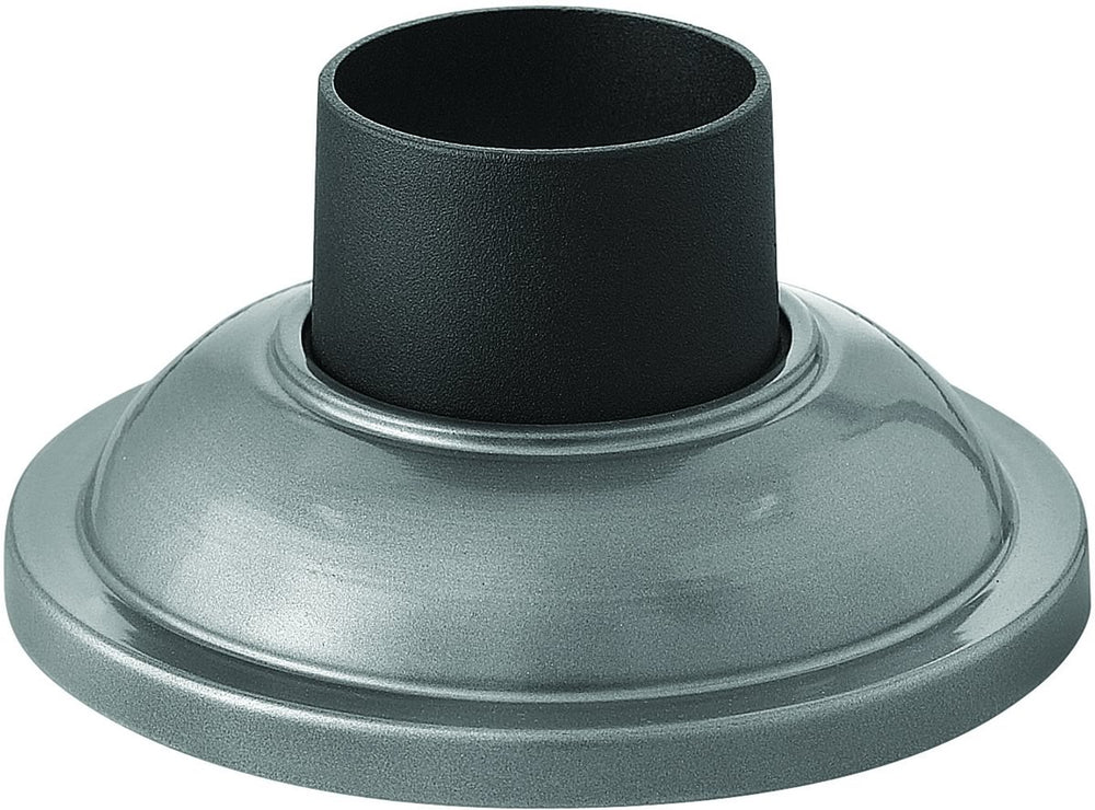 2"H Signature Pier Mount Outdoor Post Hematite