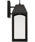 Burton 1-Light Outdoor Wall-Lantern Black