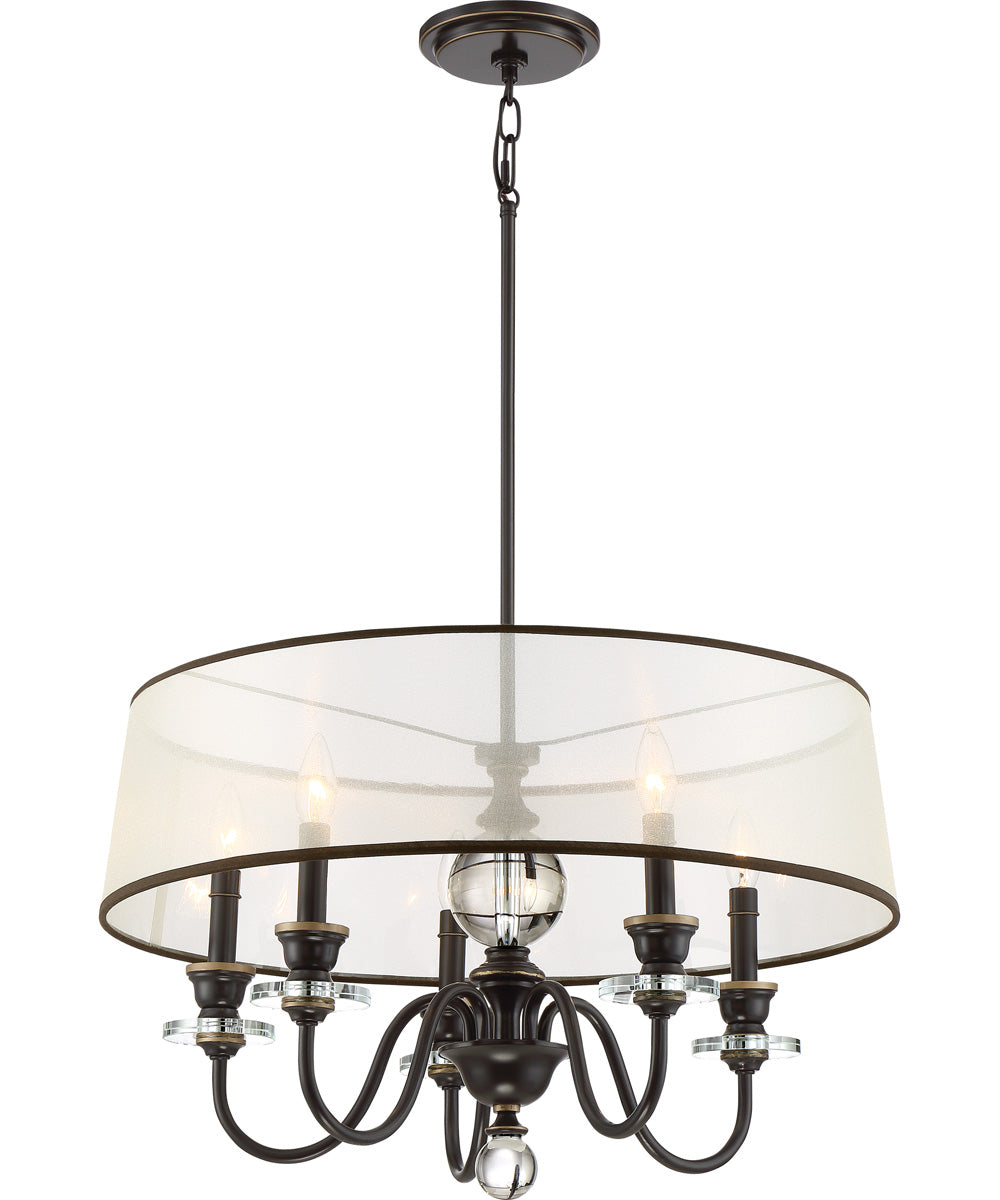Ceremony 5-light Chandelier Palladian Bronze