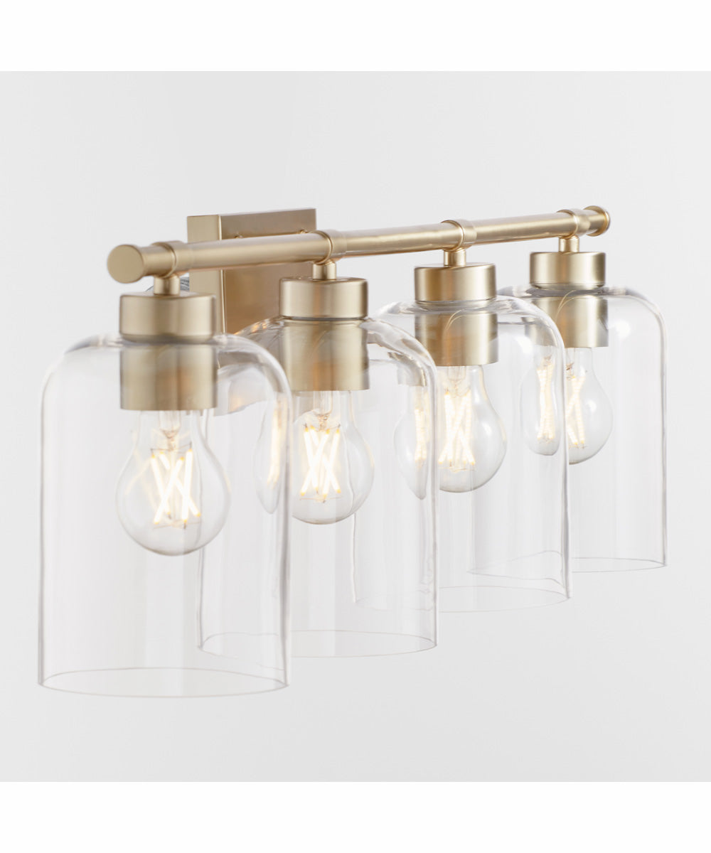 Tribute 4-light Bath Vanity Light Aged Brass