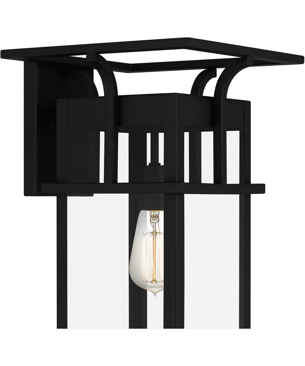 Markley Large 1-light Outdoor Wall Light Earth Black