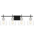 Pensbury Extra Large 4-light Bath Light Matte Black