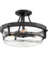 Outpost 3-light Semi Flush Mount Palladian Bronze