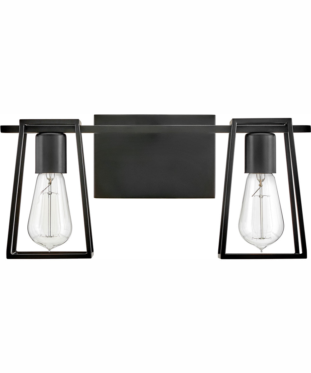 Filmore 2-Light Two Light Vanity in Black