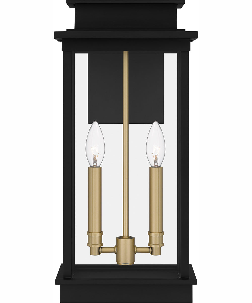 Noelle Large 2-light Outdoor Wall Light  Coastal Armour Aluminum Matte Black