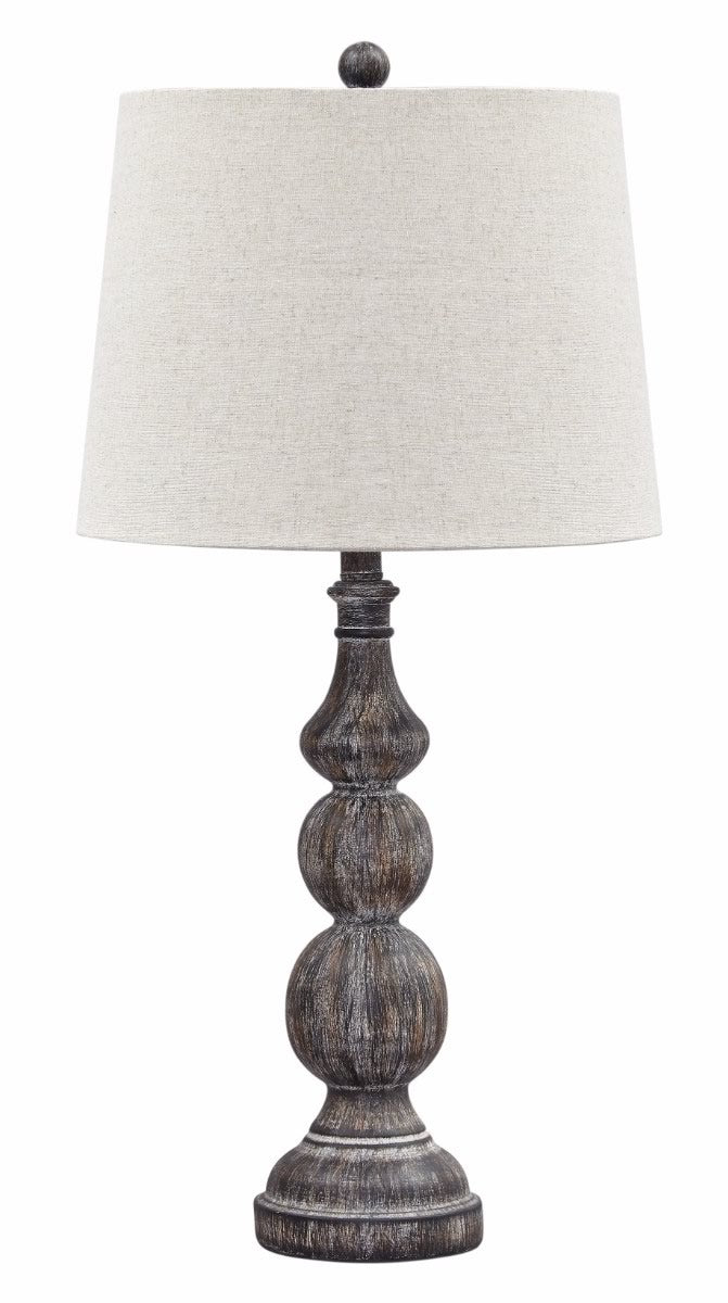 29"H Mair Poly Table Lamp (Set of 2) Antique Black