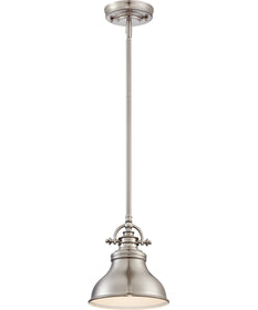 Emery Small 1-light Mini Pendant Brushed Nickel