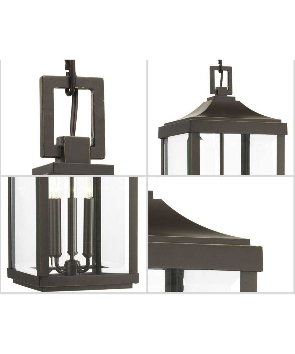 Gibbes Street 3-Light Hanging Lantern Antique Bronze