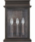 Bolton 3-Light Outdoor Wall-Lantern Rain or Shine - Oiled Bronze