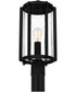 Hazel Large 1-light Outdoor Post Light  Coastal Armour Aluminum Earth Black