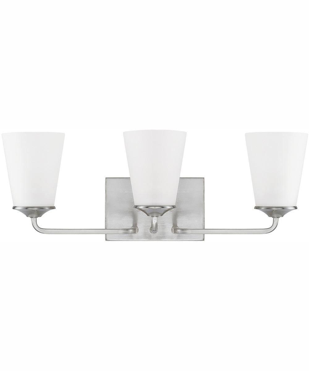 Braylon 3-Light Vanity Brushed Nickel