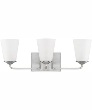 Braylon 3-Light Vanity Brushed Nickel