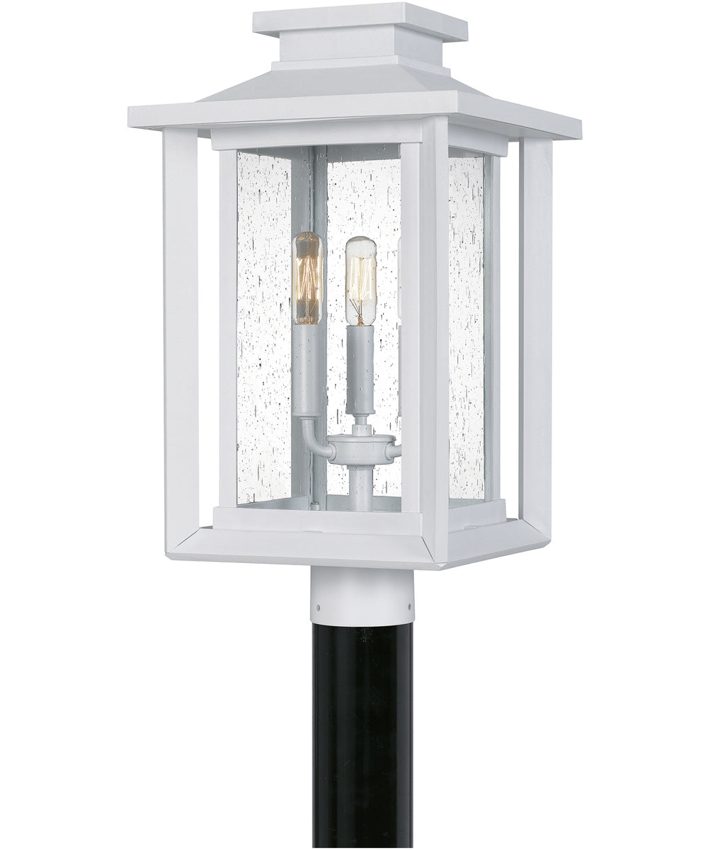 Wakefield 3-light Outdoor Post Light  Coastal Armour White Lustre