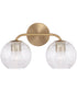 Dolan 2-Light Vanity Matte Brass