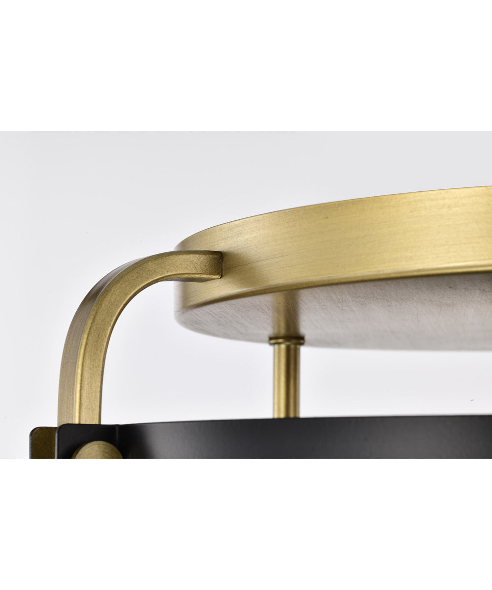 Altos 3-Light Close-to-Ceiling Matte Black