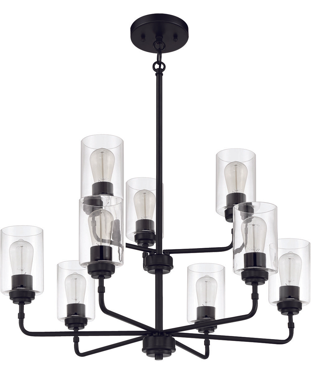 Stowe 9-Light Chandelier Flat Black