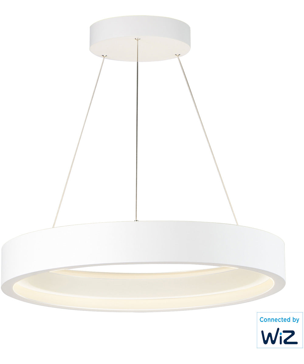 iCorona 28 inch LED Pendant WiZ Color Matte White