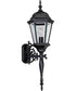 Welbourne 1-Light Large Wall Lantern Textured Black