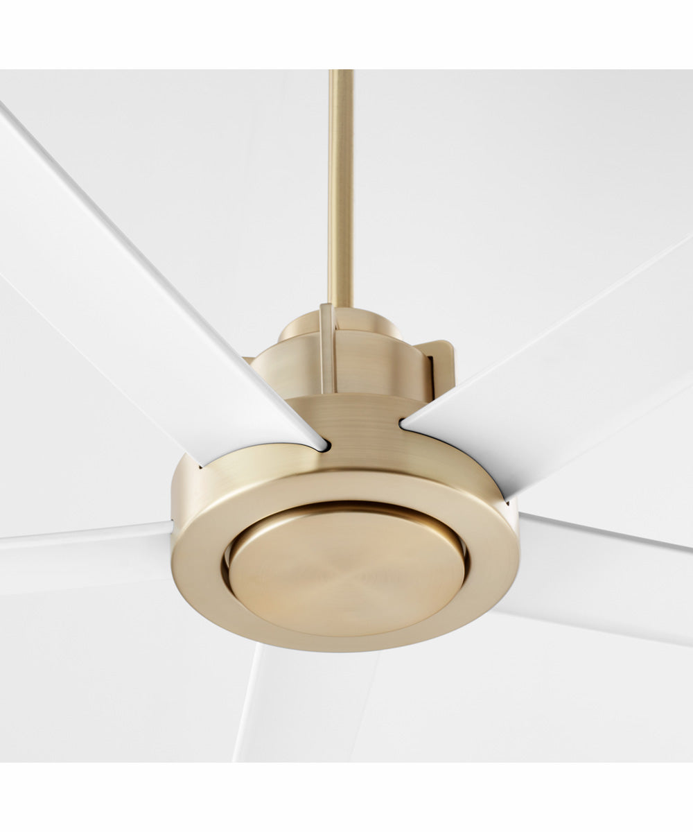 80" Revel Patio Ceiling Fan Aged Brass w/ Studio White
