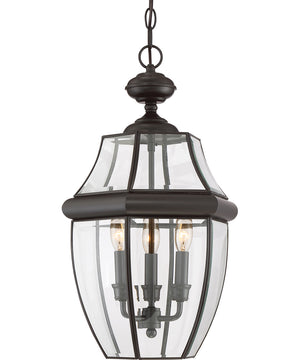 Newbury Large 3-light Outdoor Pendant Light Medici Bronze