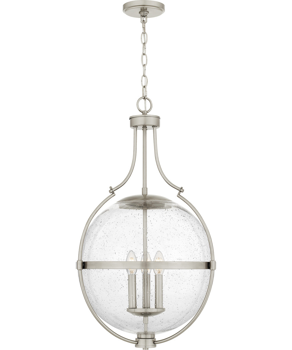 Quoizel Pendant Large 3-light Pendant Brushed Nickel