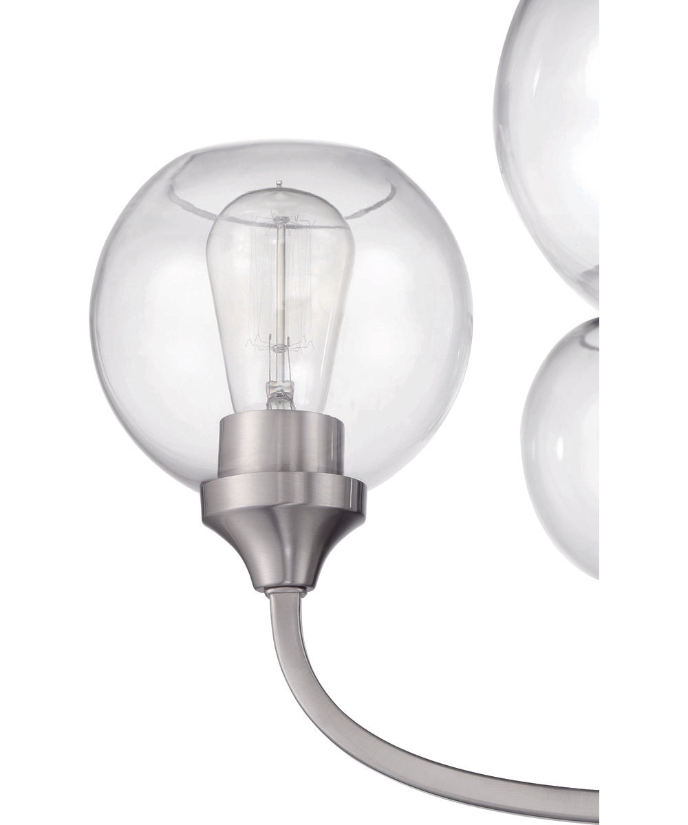 Glenda 5-Light Chandelier Brushed Polished Nickel