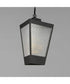 Triform 14 inch LED Outdoor Pendant Black / Antique Brass
