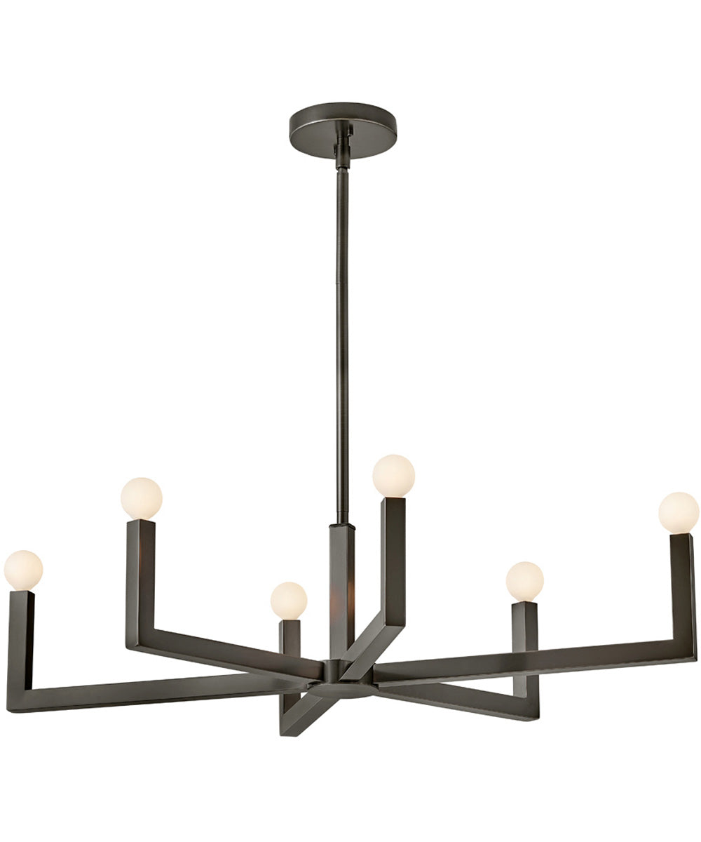 Ezra 6-Light Six Light Linear in Black Oxide